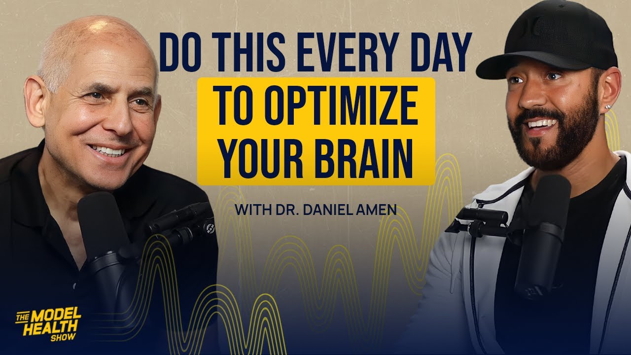 Dr. Amen talking about racquet sports improving brain health and longevity in an interview