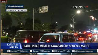 Lalulintas Menuju Kawasan GBK Senayan Macet Sabtu Malam