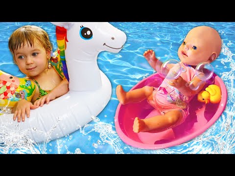 Baby Dolls' Pool Fun and Morning Adventures for Kids