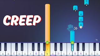 Radiohead - Creep - Easy Piano Tutorial (from the STRIKEY app)