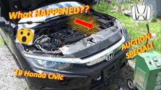 What HAPPENED to this Honda?? ('19 Civic No-Crank, No-COMM...Auction Special!)