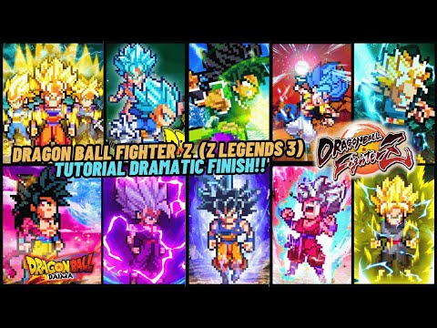 DRAGON BALL FIGHTER Z Pixel Mobile Android Offline - (Z LEGENDS 3) TUTORIAL DRAMATIC FINISH🔥💯