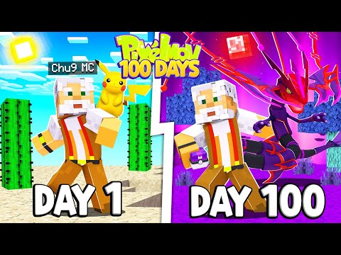 Tóm tắt 100 Ngày Minecraft Pixelmon Ultra Sinh Tồn Siêu Khó Cùng Đồng Bọn !!