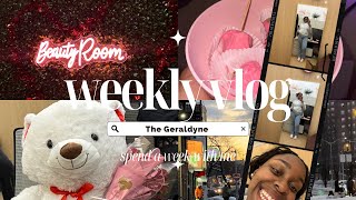 vlog: hair & eyebrow maintenance | nyc snowstorm | valentines day | The Geraldyne