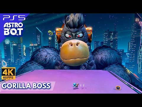 ASTRO BOT : Gorilla Boss - Mighty Chewy || Primer Jefe - 4K PS5💥🌐 ||  Jugamer