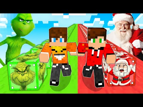 LUCKY BLOK ŚWIĘTEGO MIKOŁAJA vs LUCKY BLOK GRINCHA w Minecraft!