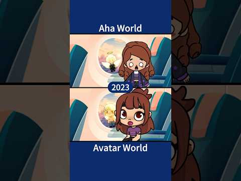 Aha World VS Avatar World❤️💙 My grandma turned into an angel👼 #ahaworld #avatarworld #love #family