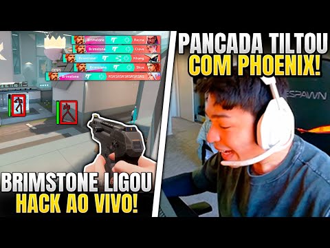 PANCADA TILTOU MUITO COM BANG DO PHOENIX! BRIMSTONE LIGOU O HACK DE FRENZY - VALORANT CLIPS