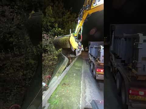 Anybody after a new mattress? 😂 #jcb #excavator #construction #jcbmachine #heavyequipment #night