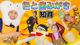 【親子で知育】色と歯みがき - うたのママパパ 童謡 手遊び やさいのうた はみがきママ