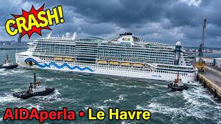 Cruise Ship RIPPED From Dock by 68 MPH Winds — AIDAperla Slams Into Wall in France!