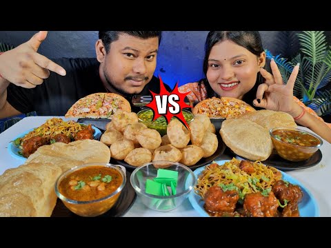 1 Min Street Food Challenge | Golgappa, Chowmein, Manchurian, Chole Bhature | Fast Food Challenge