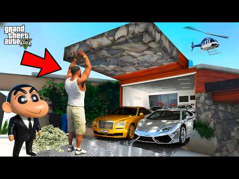 Franklin's Journey To Gold Supercars With Shinchan In GTA 5!