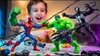 Homem-Aranha e Hulk Chegam a Tempo de Salvar o Tony Stark do Ultron? Vídeo para Crianças