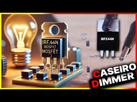 APENAS 1 TRANSISTOR e 2 DIODOS! DIMMER DC CASEIRO sem PCB e sem CIRCUTO INTEGRADO!