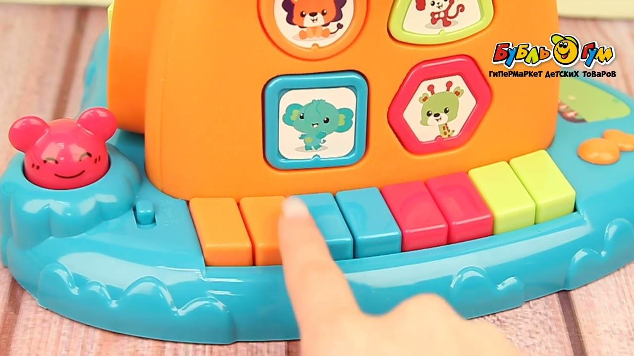 Игрушка развивающая Auby Домик на дереве звуковые эффекты - видео Игрушка развивающая Auby Домик на дереве звуковые эффекты - видео