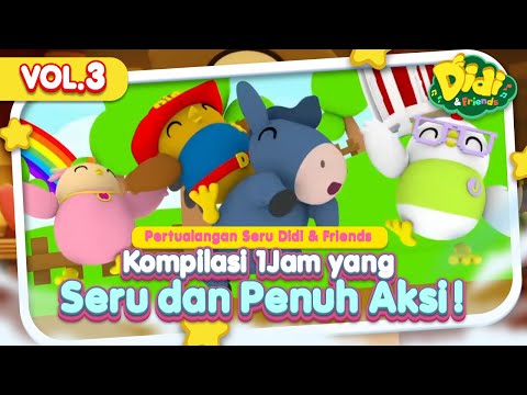 Petualangan Seru Didi & Friends Vol 3 | Kompilasi 1 Jam  Penuh Aksi! | Didi & Friends Indonesia