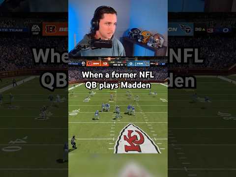When a former NFL QB plays Madden 🤤