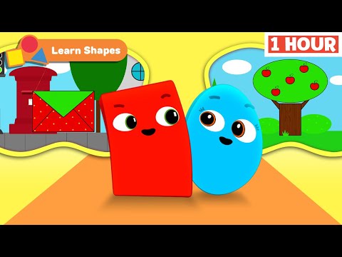 Learn Shapes | Shapes School | Educational video for kids | Tree | Rocket & More | First University