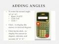 Using the TI30XA for Angle Operations