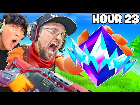 UNREAL in 24 Hours! Fortnite Ranked Challenge (Dad Vs Son)