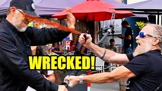 INSANE IDIOT LOSES HIS MIND & ATTACKS! - PEPPER SPRAYED & ARRESTED 🌶️