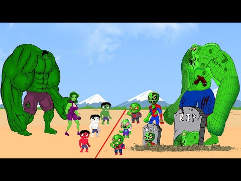Rescue the Spider-Man Family from the Corrosion of Zombies from HULK Family: What Will Happen?-funny