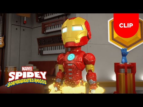 Spidey y sus Sorprendentes Amigos | Clip | Problemas en Casa de Tony