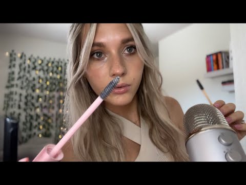 ASMR| Doing Your Eyebrows (Spoolie, Plucking, Personal Attention)