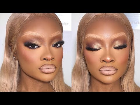 First time trying blonde brows 😍TRUST THE PROCESS X LASHAYSGLAMZ REVEAL 😳