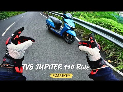 Ride Review of TVS Jupiter 110 - Testing Jupiter Handling and Braking on Mountain Road.