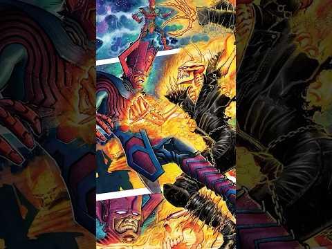Ghost Rider Tries To Give Galactus The Penance Stare!