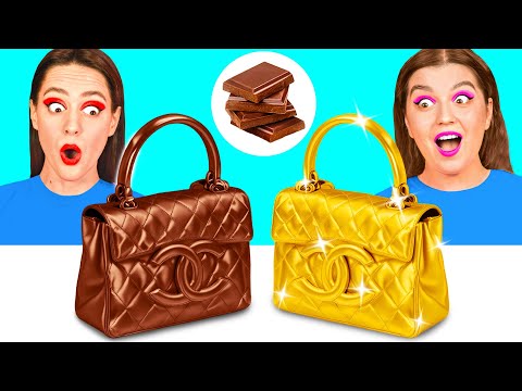 Reto de Chocolate Comida Rica vs Pobre | Guerra de Cocina Divertida por 4Teen Challenge