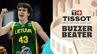 Ignas Sargiunas 🇱🇹 | 🚨 TISSOT Buzzer Beater | FIBA Basketball World Cup 2027 European Qualifiers