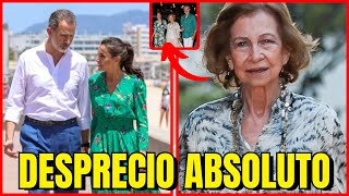 DESPRECIO y BOCHORNO a Doña Sofía de Letizia Ortiz y Felipe en MALLORCA
