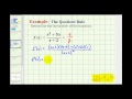 Understanding the Quotient Rule in Differentiation