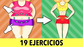 LOS 19 MEJORES EJERCICIOS ABS PARA PERDER GRASA DEL VIENTRE - SIN REPETICIONES