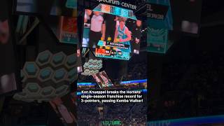 Kon Knueppel breaks the Hornets' franchise single-season 3-point record, previously held by Kemba!