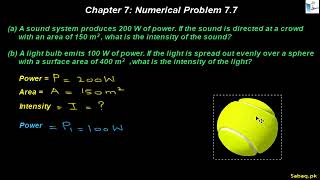 Class 11th | Punjab Board (2025-26) | Chapter 7 | Numerical Problem: 7.7