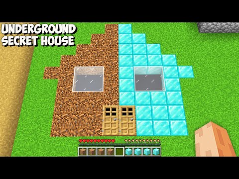 I found DIRT vs DIAMOND UNDERGROUND HOUSE in Minecraft! This is SECRET FLAT HOUSE!