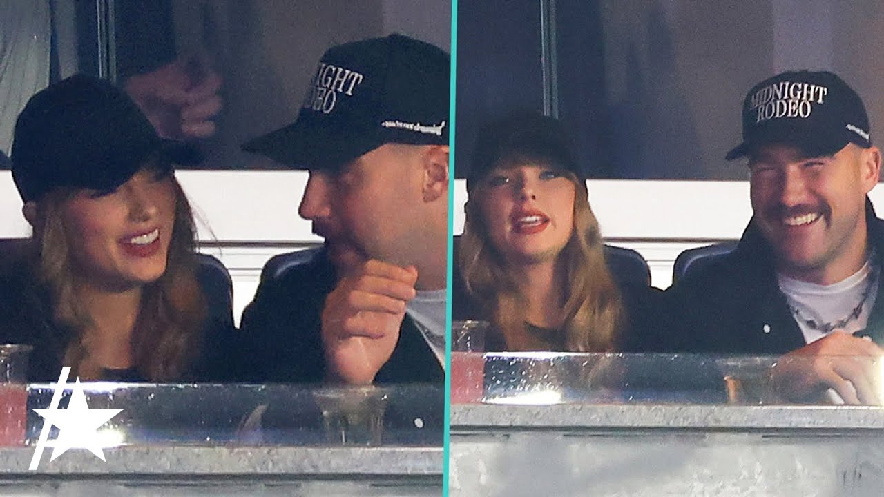 Taylor Swift & Travis Kelce SMILE On Yankees v. Guardians Date Night