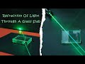 Refraction of Light through a Glass Slab