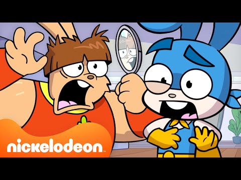 El mal corte de Handsome Steve 💇‍♂️🐰 | Escena completa | Super Duper Bunny League | Nickelodeon