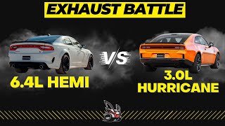 Dodge Charger EXHAUST Comparison - 392 Hemi V8 Scat Pack vs. NEW 2026 Hurricane I6 Sixpack