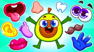Learn Body Parts 🦷 👅👂 Best Learning Cartoon for Kids | Songs + More by VocaVoca Karaoke