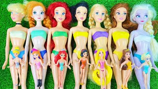 9 Minutes Disney Princess Collection ASMR Satisfying Unboxing | Disney Dolls Relaxing