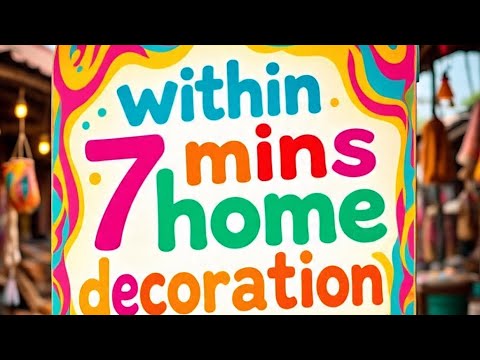 Within 7 minutes Home Decoration |Art & Craft @DIY