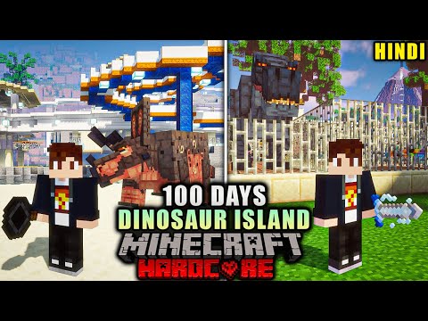 Survive 100 Days The DINOSAUR World || Minecraft Hardcore (हिंदी)