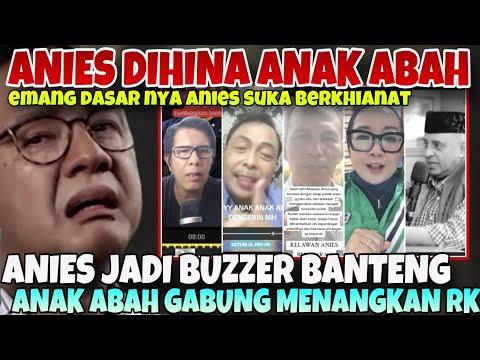 ANIES DIHINA ANAK ABAH‼️RAME-RAME ANAK ABAH TINGGALKAN ANIES KARENA ABAH JADI BUZZER BANTENG