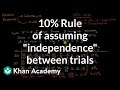 Understanding Statistical Distributions and the 10% Rule